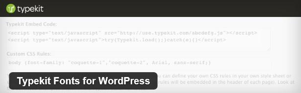 Typekit Fonts para WordPress