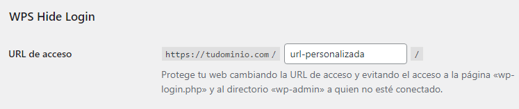 Cambiar URL de acceso con el plugin WPS Hide Login