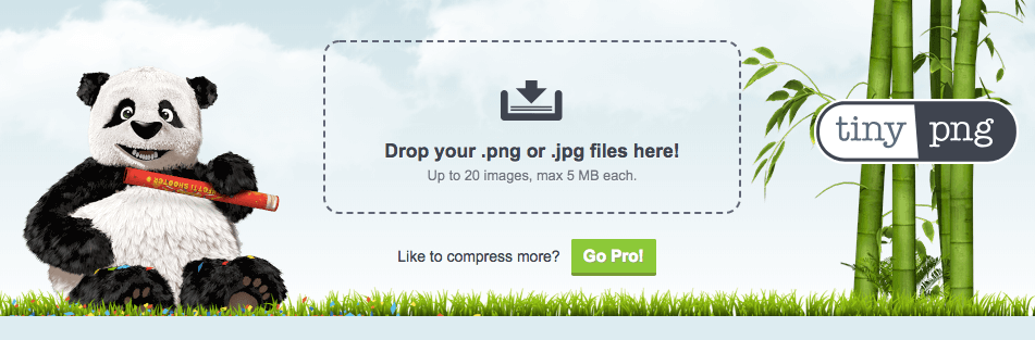 tinypng optimización de imagen