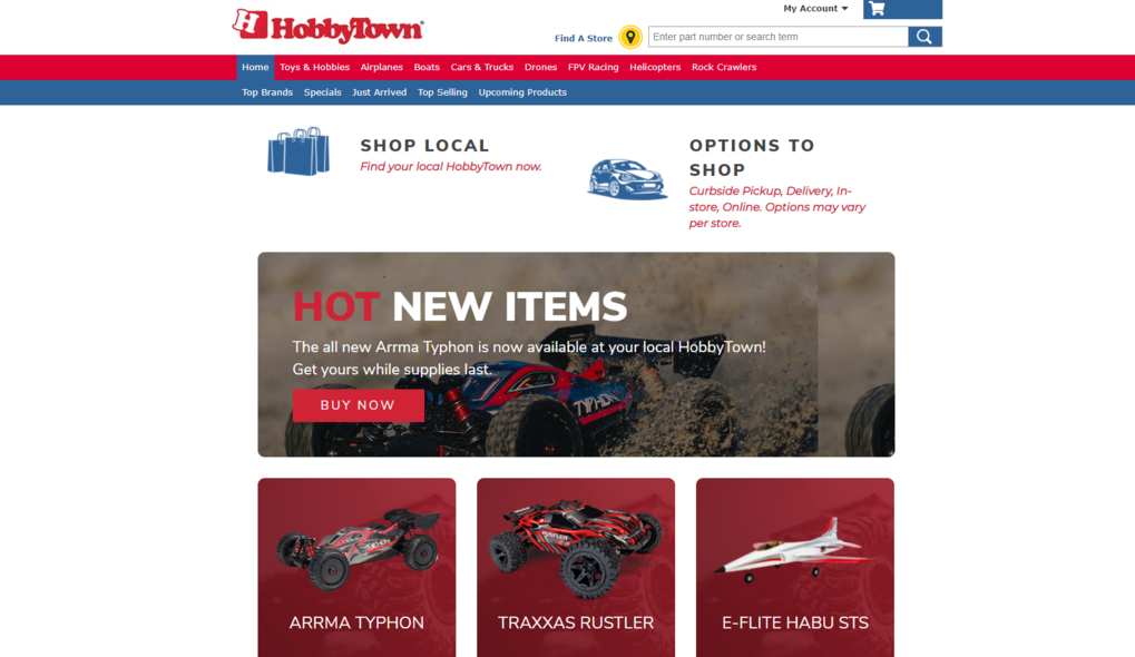 Sitio web de HobbyTown