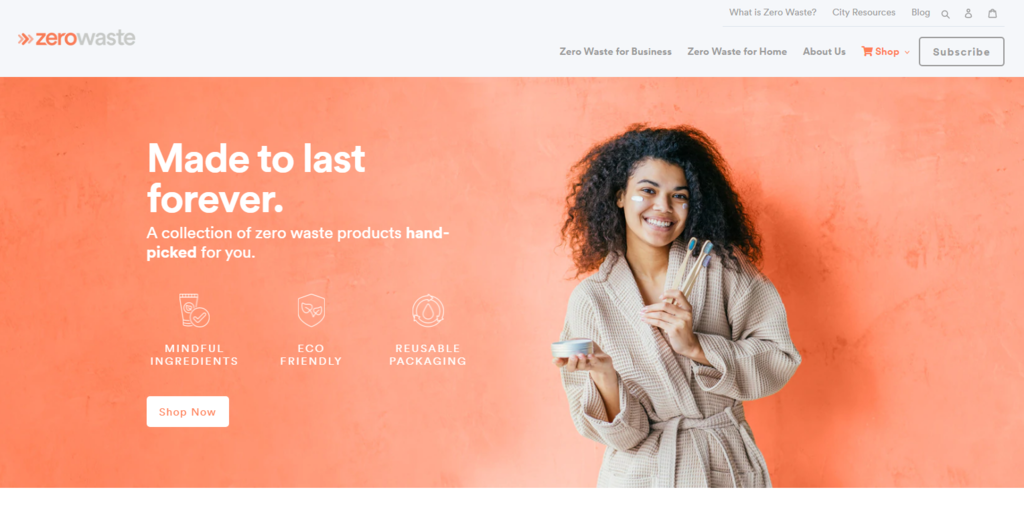 Sitio web de Zero Waste