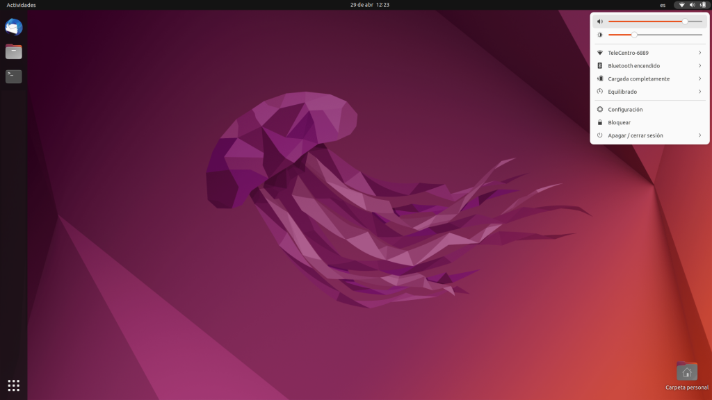 Controles de Ubuntu