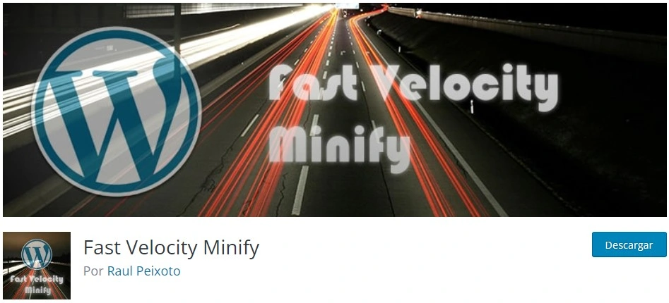Página de descarga del plugin Fast Velocity Minify