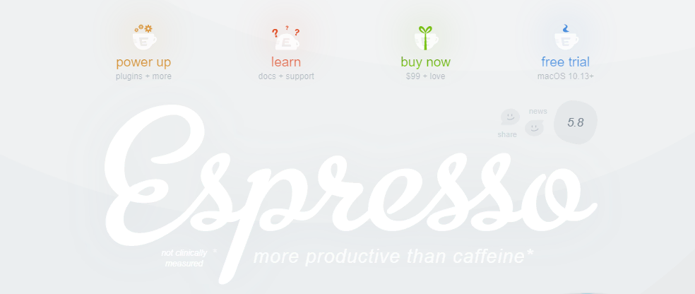 Sitio web de Espresso