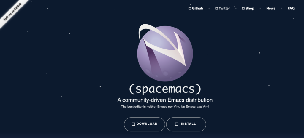 Sitio web de Spacemacs