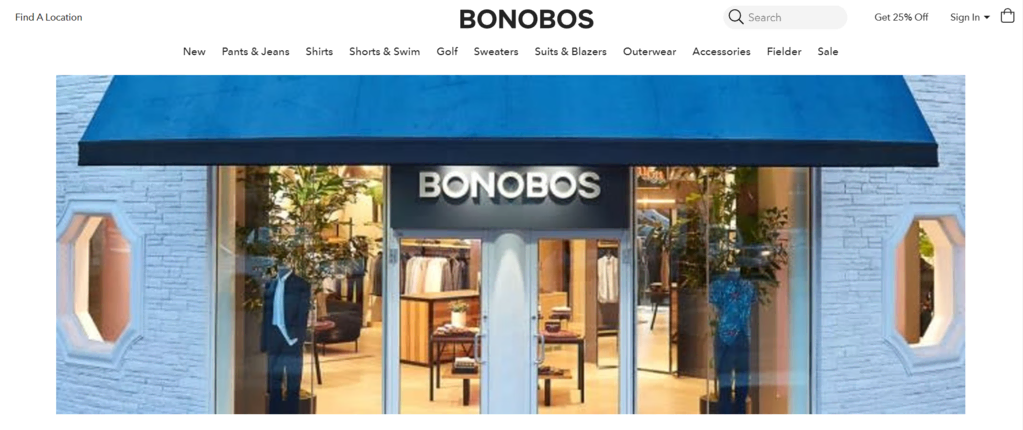 Tienda online de Bonobos