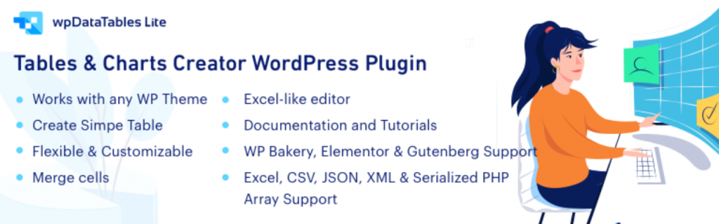 Plugin wpDataTables de WordPress