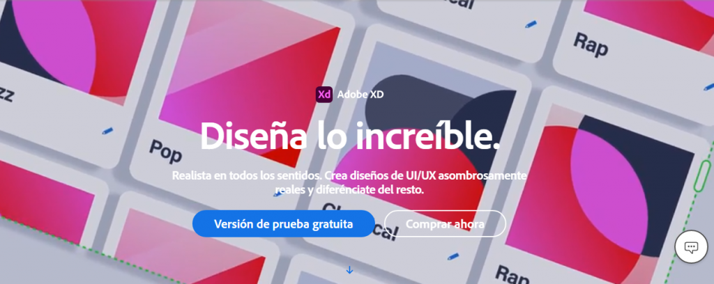 Página de Adobe XD