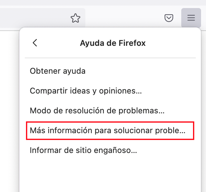 Más información sobre la solución de problemas en Firefox