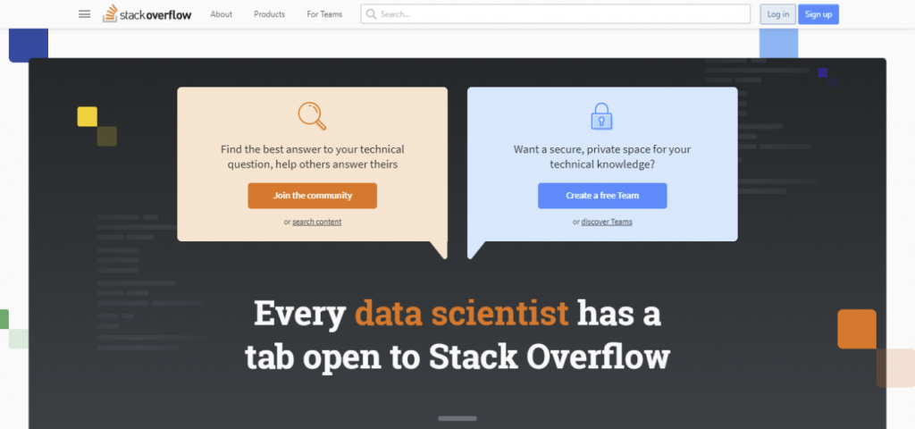 Página de inicio de Stack Overflow