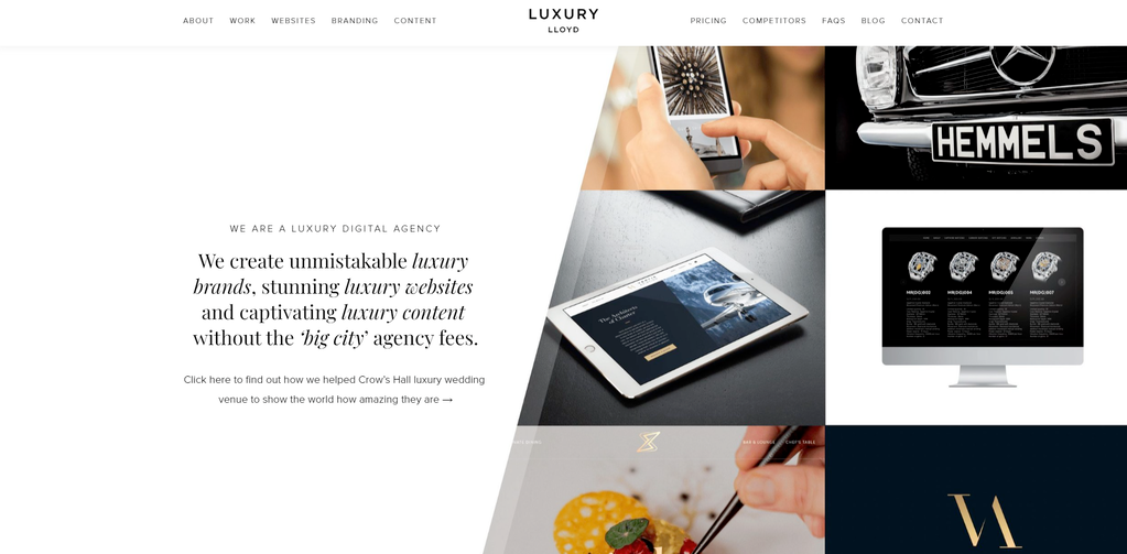 Sitio web de Luxury Lloyd