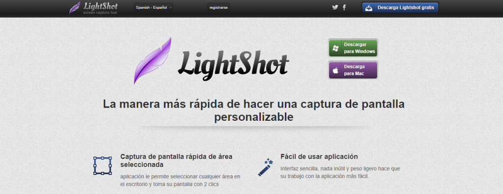 Página web de LightShot