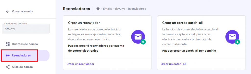 Descubre cómo redirigir un correo a otro en el panel de control de Hostinger y en cPanel. Forwarder es una gran herramienta para organizar mejor tus correos.