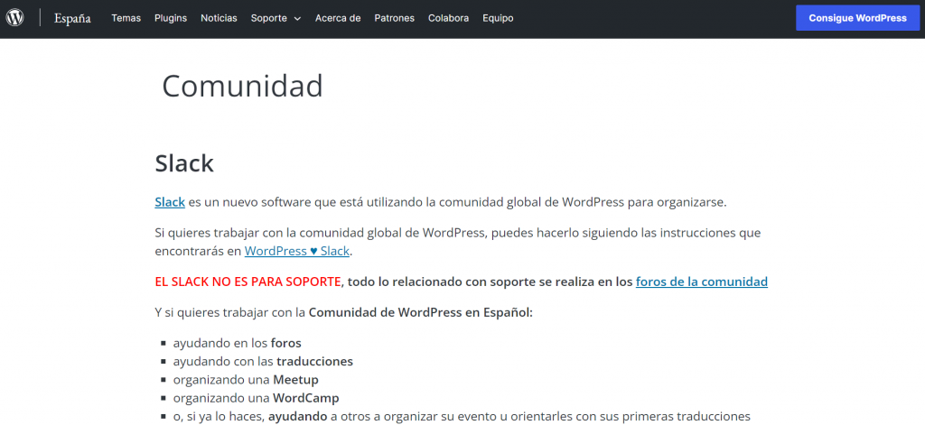 Comunidad de WordPress