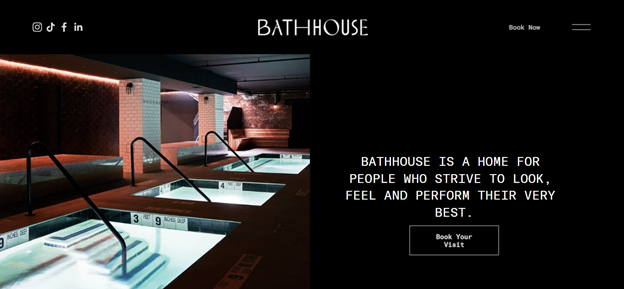 Imagen del sitio web Bathhouse