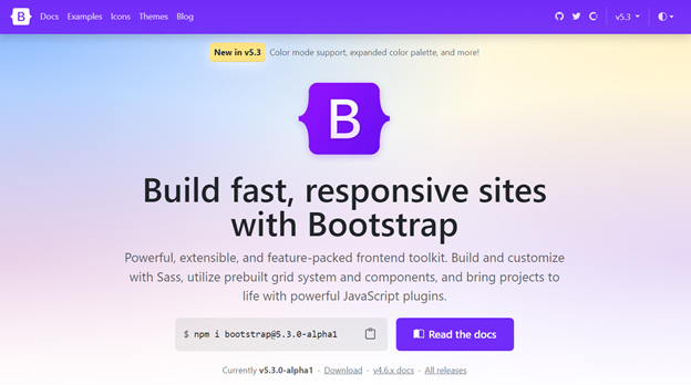 Página web de Bootstrap