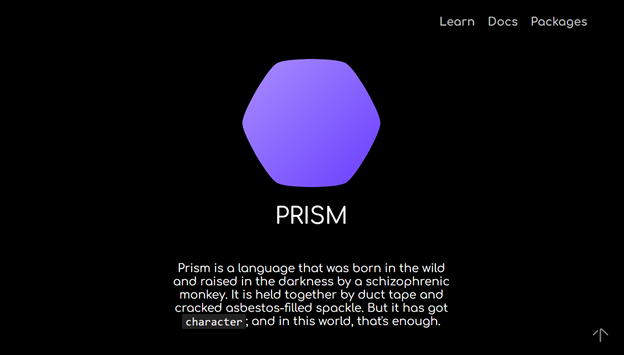 Página web de Prism