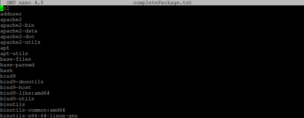 Ejemplo de comandos para solicitar información al gestor de paquetes en Ubuntu