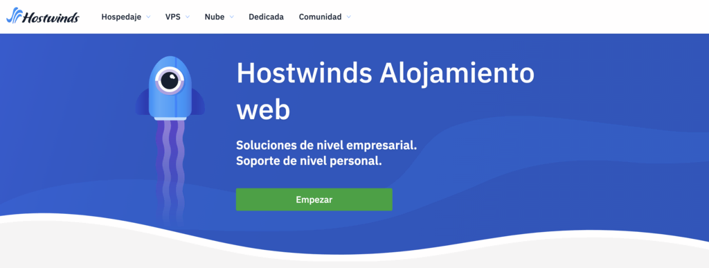 Sitio web de Hostwind