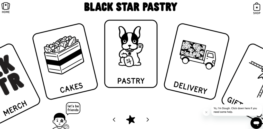 Ejemplo de e-Commerce Black Star Pastry