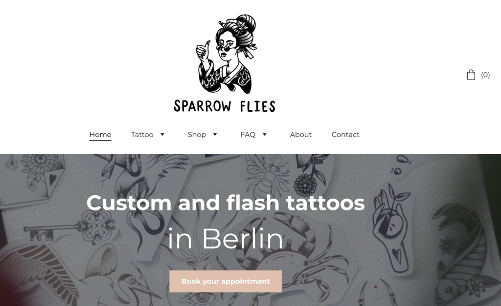 Sitio web de Sparrow Flies