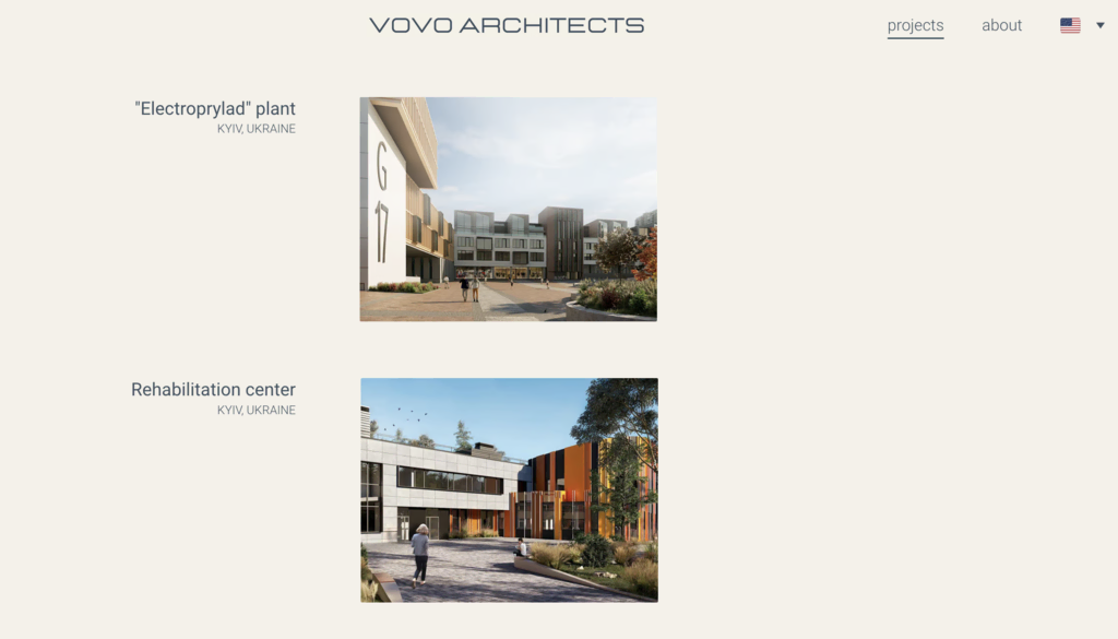 Página web de Vovo Architects