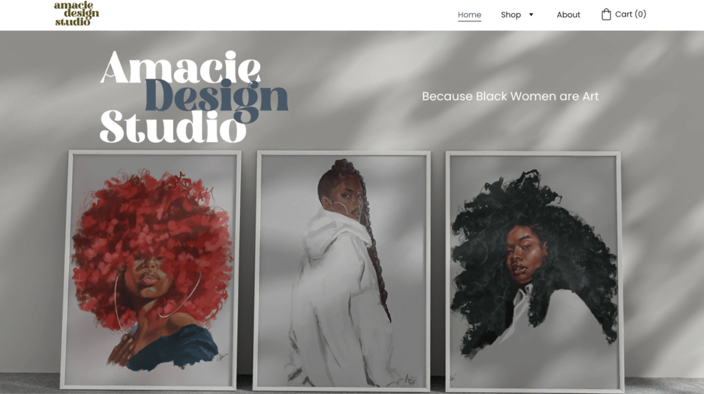 Página web personal de Amacie Design Studio