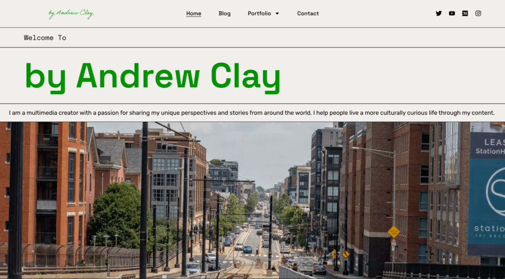 Sitio web personal de Andrew Clay