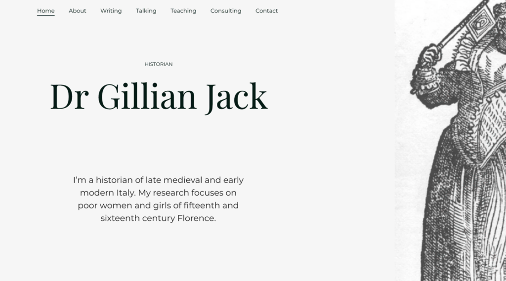 Sitio web personal de Dr Gillian Jack