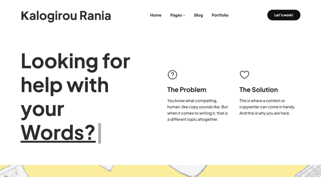 Sitio web de Κalogirou Rania
