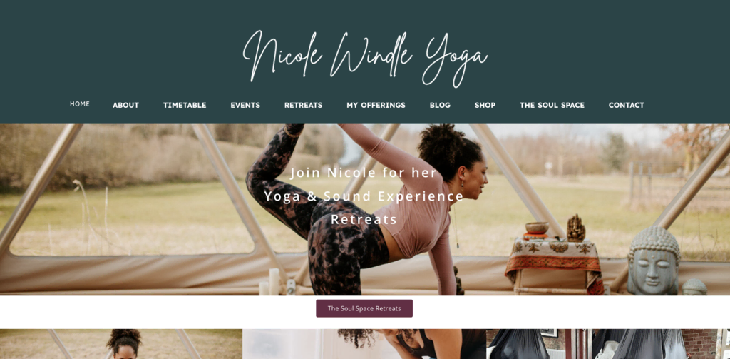 Sitio web personal de Nicole Windle Yoga