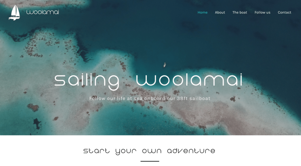 Sitio web de Sailing Woolamai