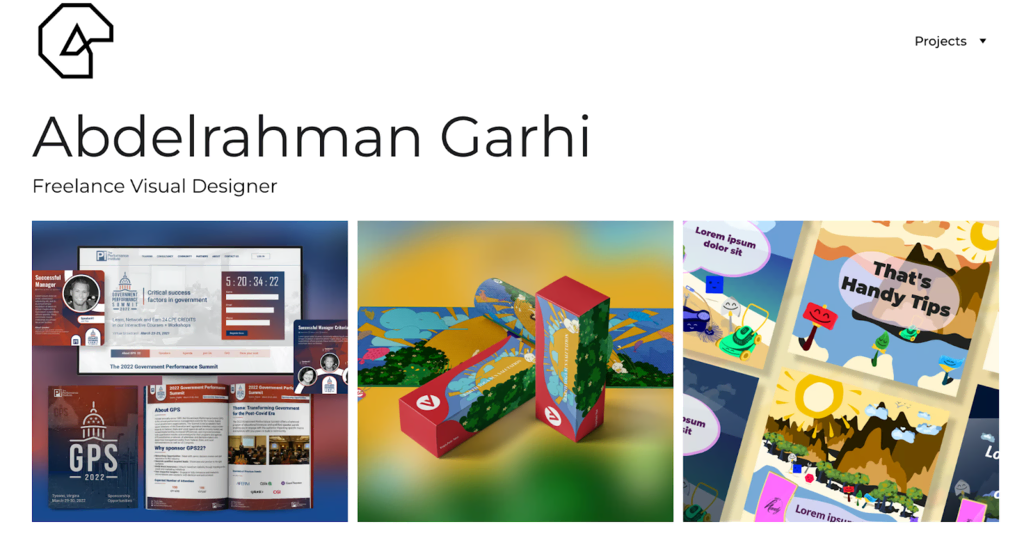 Sitio web de Abdelrahman Garhi